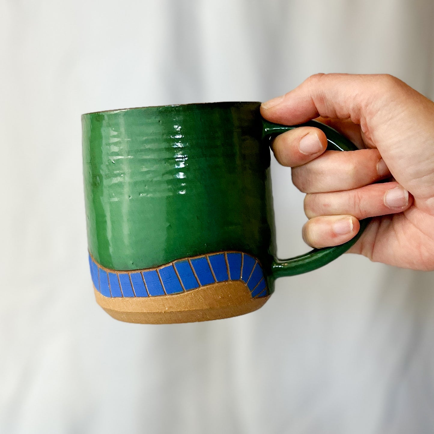 Mug - Green/Blue - 18oz